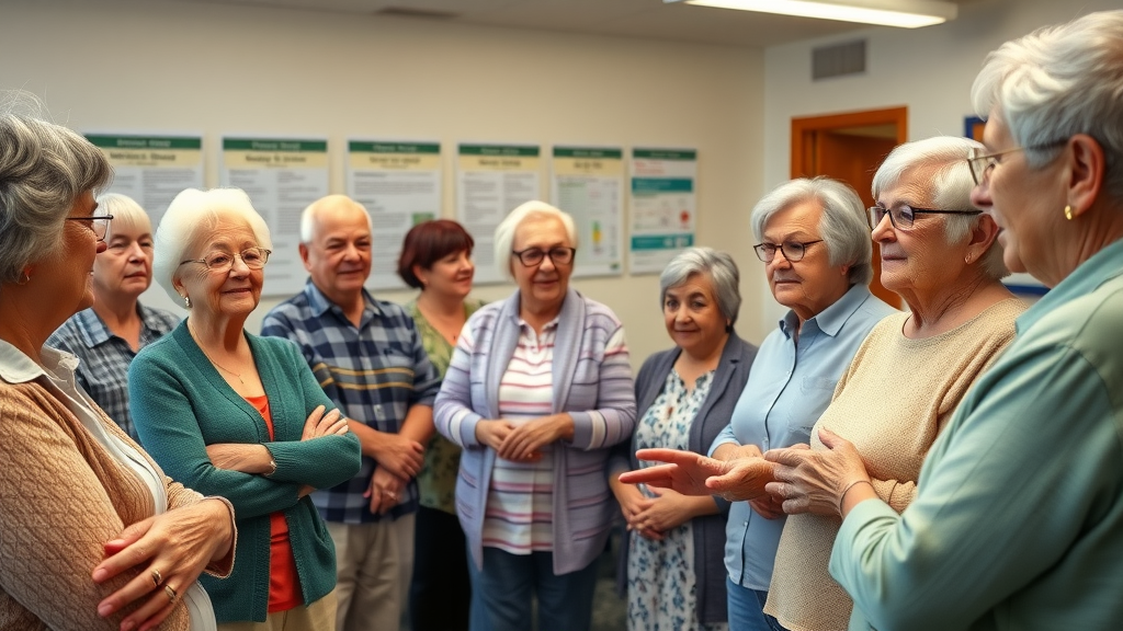 Muskegon elders at an informational event about prescription financial aid programs