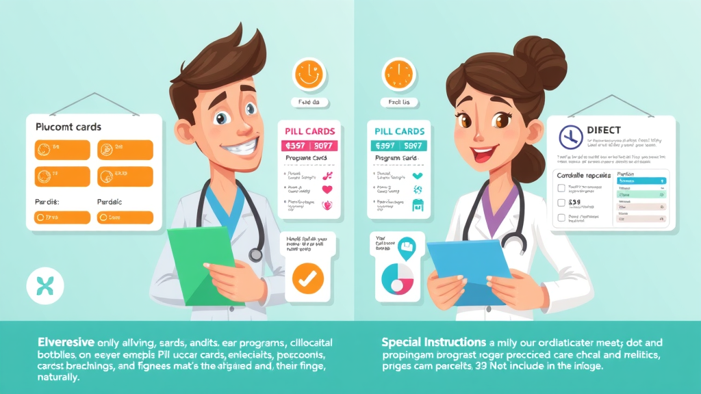drug discount card Muskegon infographic comparing patient assistance, discount cards, and prescription assistance programs for prescription medication